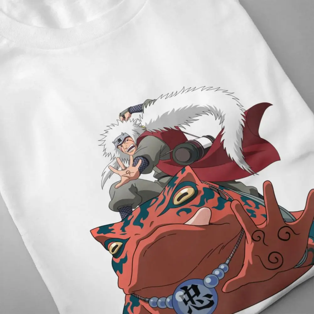 Для мужчин Jiraiya футболка с Наруто модная уличная Crewneck S-6XL Homme Футболка 100% хлопок