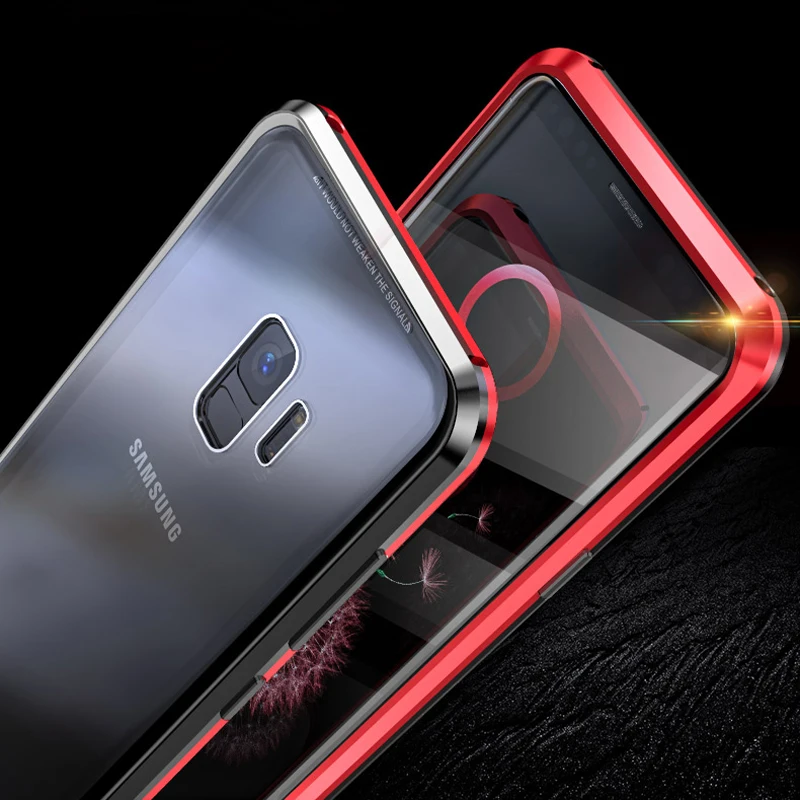 Передний и задний стеклянный чехол для Samsung S10 Note 9 8 металлические задние Чехлы