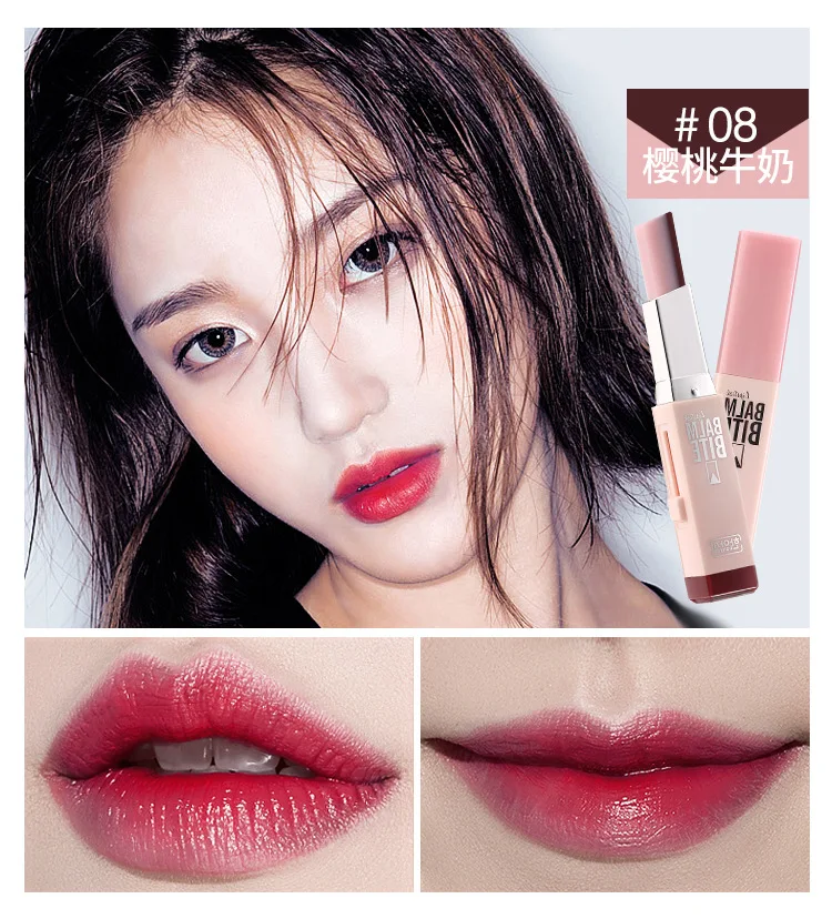 Бренд Hangyashi Make-up увлажняющая и увлажняющая помада V тип постепенная смена стереоскопическая дихроевая помада