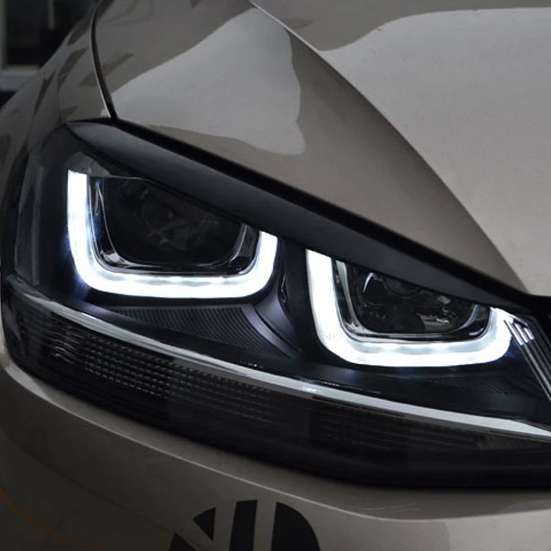 Cardimanson фары для бровей наклейки на веки Накладка Volkswagen VW Golf 7 MK7 GTI R Rline аксессуары