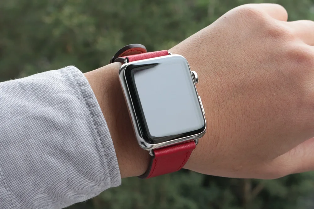 Kingburge классический ремешок с пряжкой для apple watch series 3 2 1 iwatch из телячьей кожи