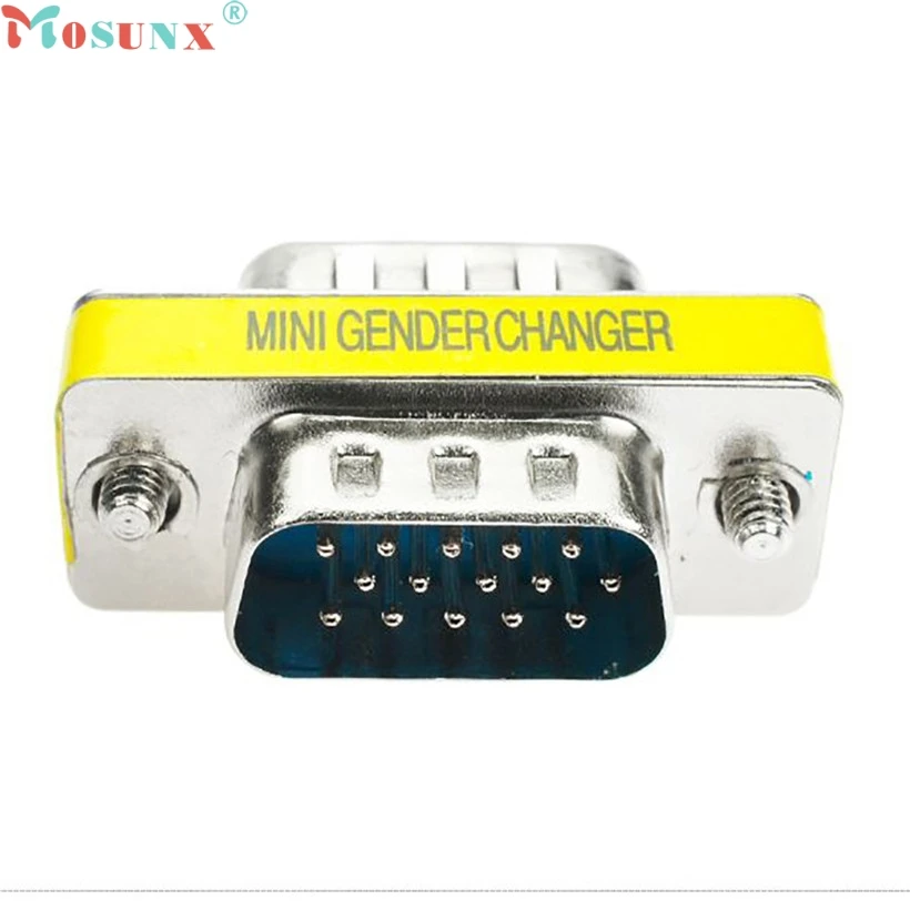 15 контактный Переходник VGA SVGA HD15 переходник с переходником штырь Прямая поставка
