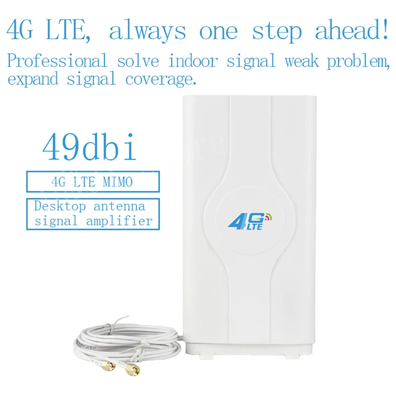 4G 45dBi антенна TS9 CRC9 SMA разъем маршрутизатор внешняя MIMO с 2 метрами кабели для huawei