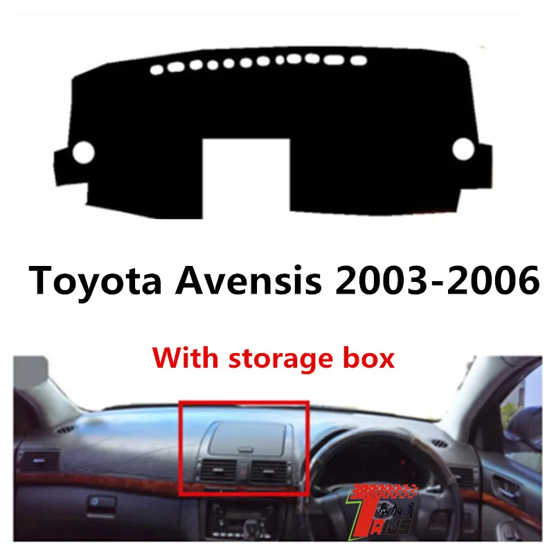 Чехол TAIJS для автомобильной приборной панели Toyota Avensis 2003 2006 с ящиком хранения