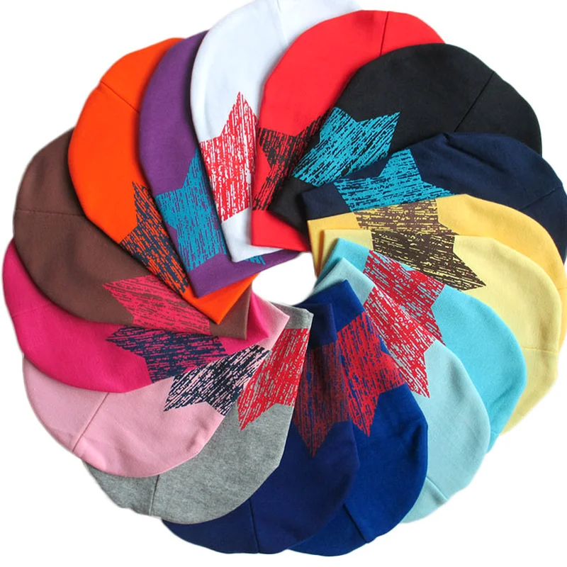 

Pentagram kids beanie Baby Cotton Knitted Soft Dome No Eaves Childre Hat Newborn Photography Props