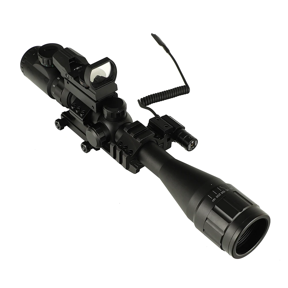 Прицел ohhunt 4-16X40 AOEG Hunitng Combo проволочная сетка Mil Dot с красными зелеными лазерными