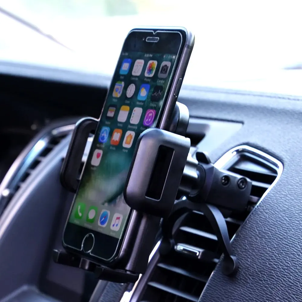 Автомобильный держатель для мобильного телефона, автомобильный держатель телефона на вентиляции, автомобильный держатель, совместимый с iPhone X XS Max XR 7 8 Plus