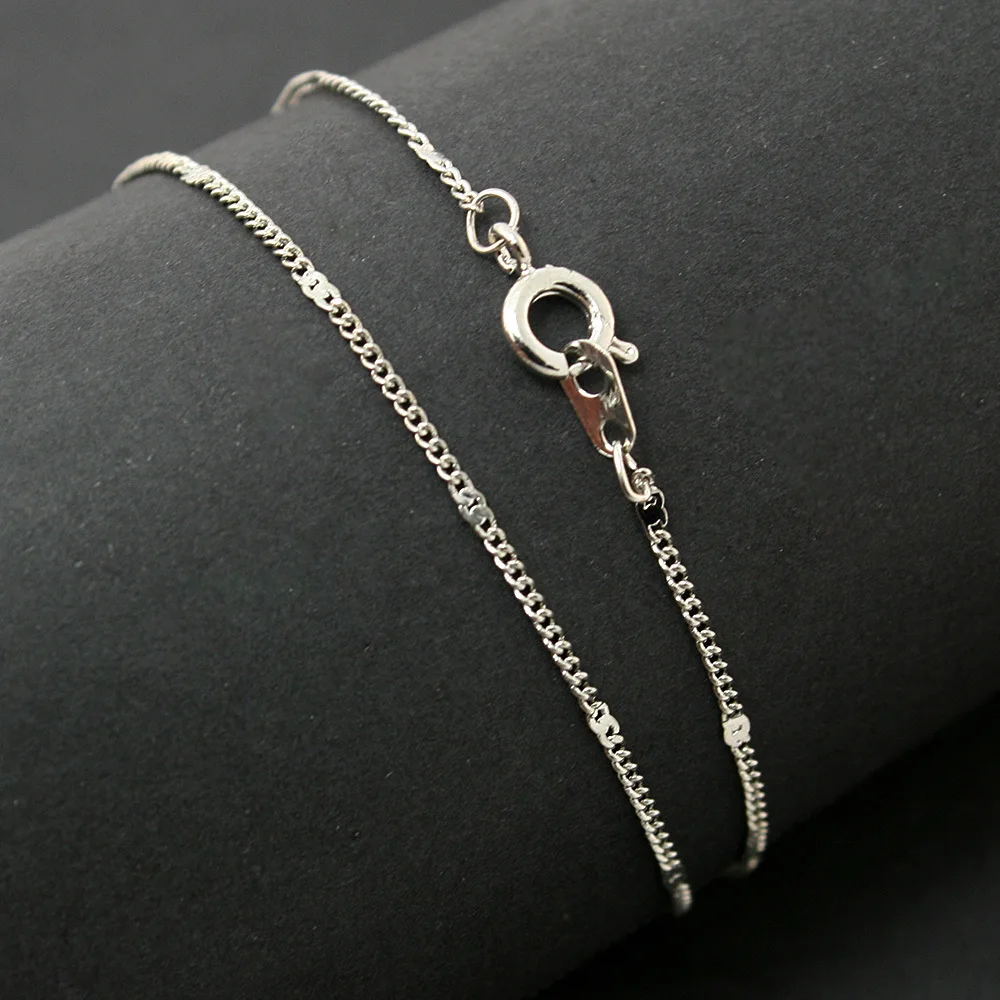 Бесплатная доставка 10 шт./лот Золотая/родиевая/серебряная цепочка для ожерелья