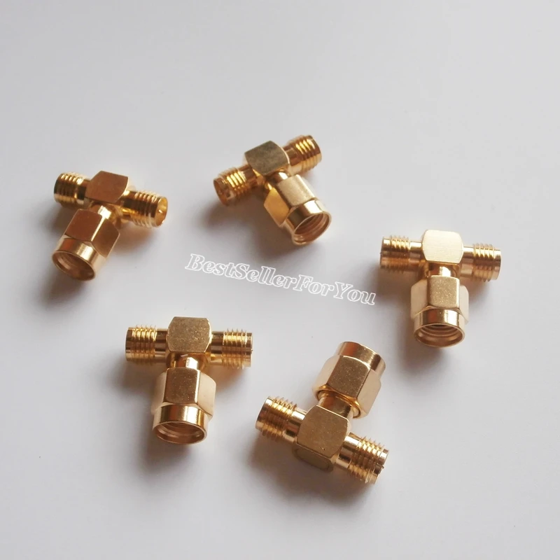 1 шт. RP SMA Штекерный к 2 двойным разъемам RPSMA гнездовой тройной серии T RF адаптер 3