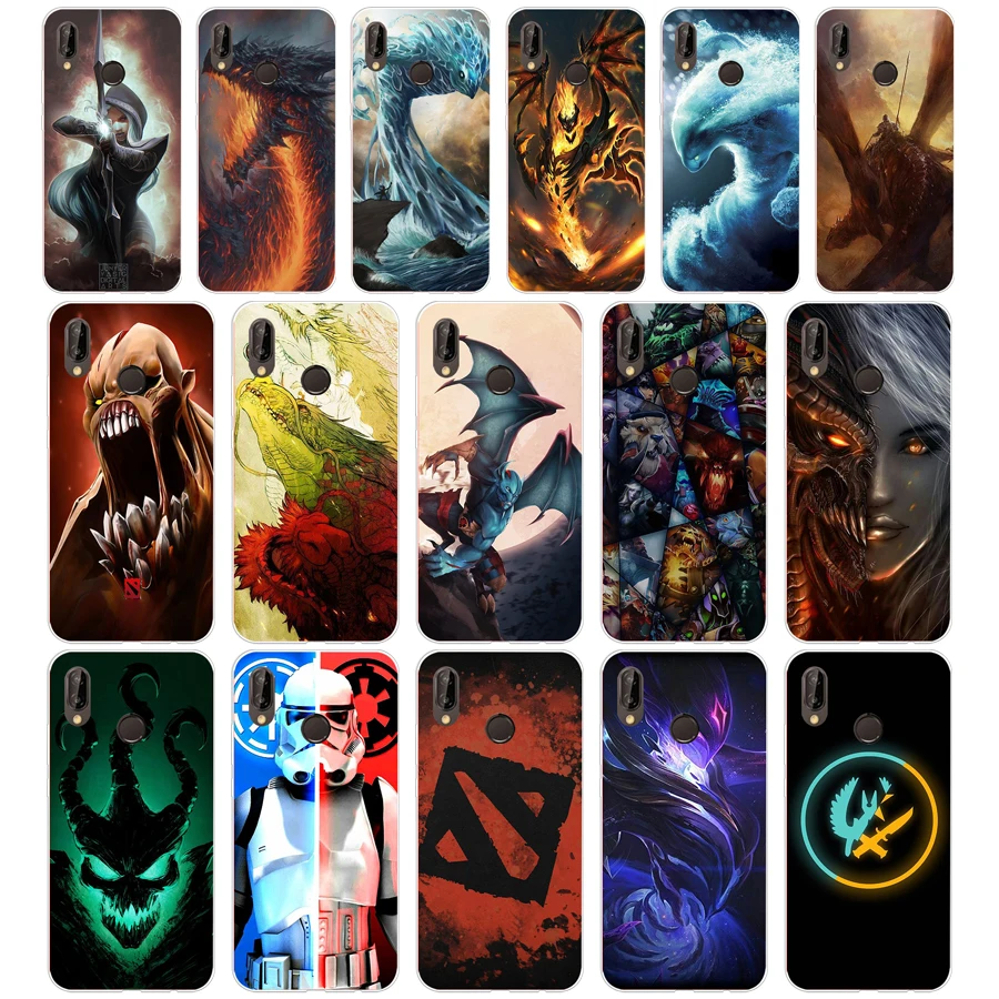 218SD dota 2 логотип мягкий Силиконовый ТПУ чехол для Honor 10 huawei p mate 10 20 30 lite y5 y6 prime