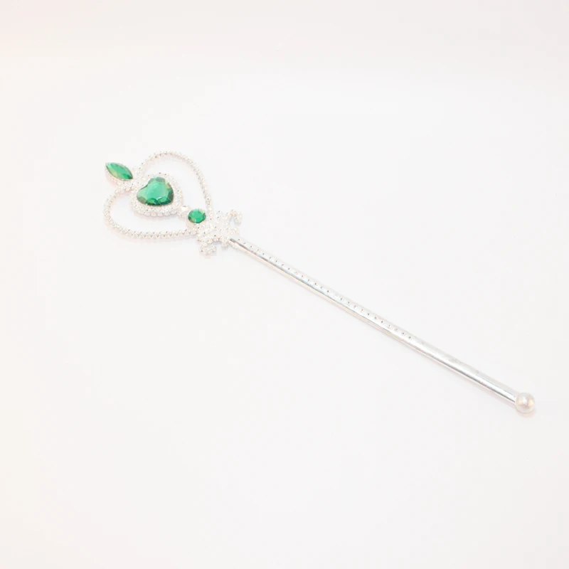 dark green Волшебные палочки из пластика, волшебные палочки, волшебные палочки для девочек на Рождество, вечерние палочки из акрила с бриллиантами - Цвет: dark green