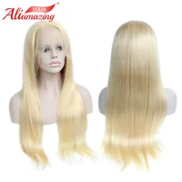 ali amazing brazilian silky straight 613 blonde lace wigs pre plucked 150 density lace front human hair wig with baby remy hair