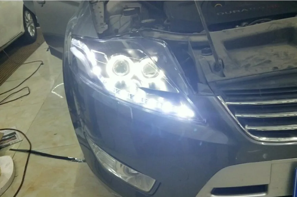 LED Headlights For Ford Mondeo 2007-2012 Car Led Lights Double Xenon Lens Accessories Daytime Running Fog Light | Автомобили и
