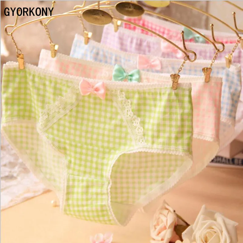 Трусики женские х/б 12 шт./лот|girls underwear panties|girls underwearpanties high |
