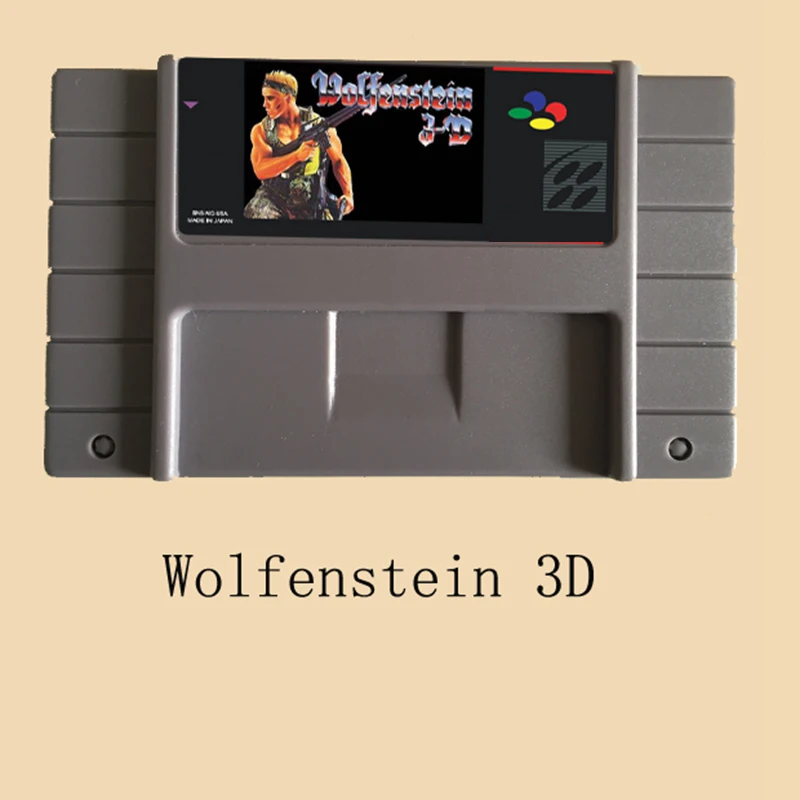 Wolfenstein 3D 46 Pin 16 Bit серая игровая карта для игроков США NTSC| |