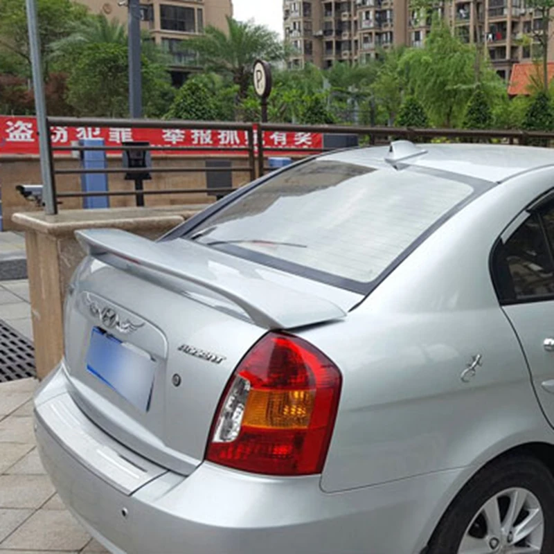 Задний спойлер для Hyundai Accent АБС пластик цветной задний 2008 2013|rear spoiler|car rear wingrear wing |