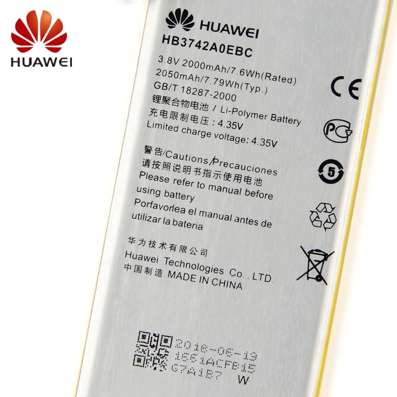 Huawei HB3742A0EBC натуральная Батарея для huawei G620 C8817D H30 C00 P6 G6 G621 TL00 2000 мАч телефон Батарея+ инструмент