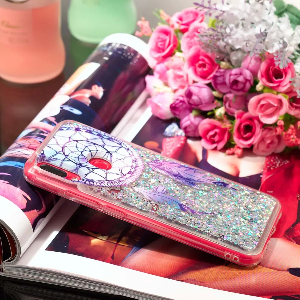 Красный силиконовый чехол из ТПУ для mi Note 7 Xio mi Red mi Note 7 Dyna mi c жидкий зыбучий песок чехол-бампер Xio mi Xao mi Red mi Note 7 Funda