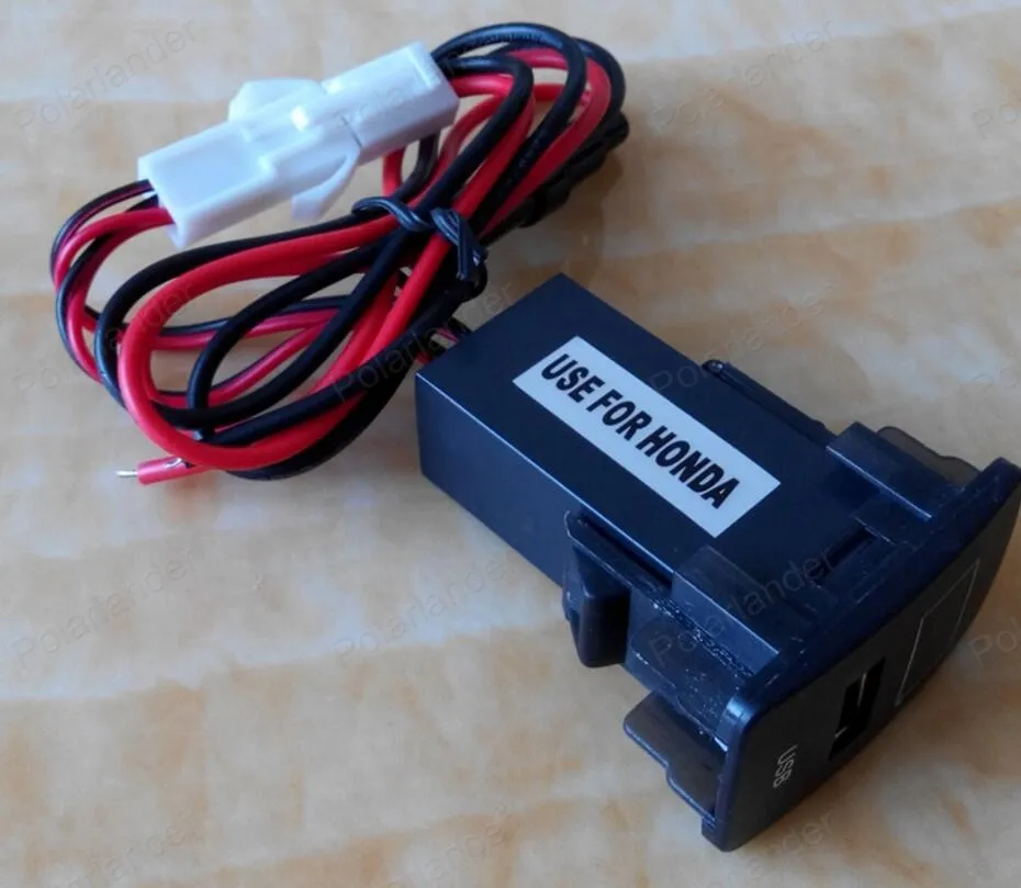 5V 2.1A выходной адаптер питания Автомобильное USB зарядное устройство для H/onda