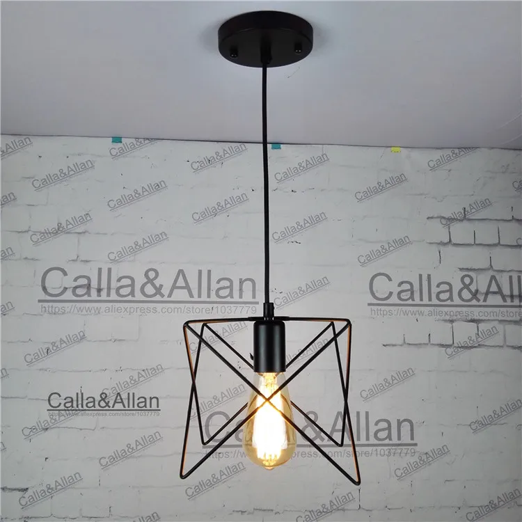 Винтажная Подвесная лампа Эдисона винтажная промышленная E27 с держателем