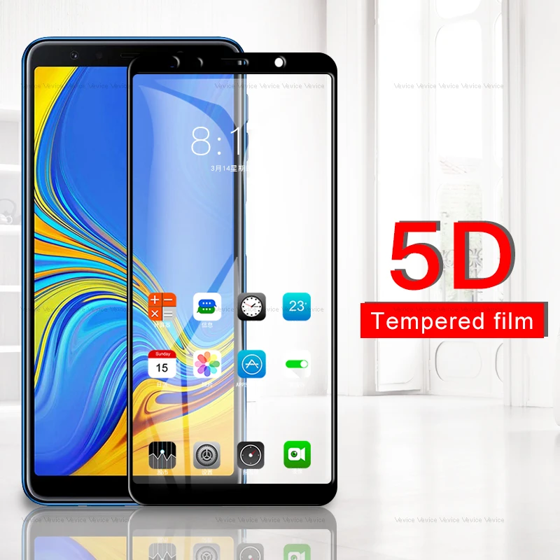 Закаленное стекло 5D для Samsung Galaxy A3 A5 A7 J3 J5 J7 2017 A6 A8 Plus 2018 Защита экрана J6 J4