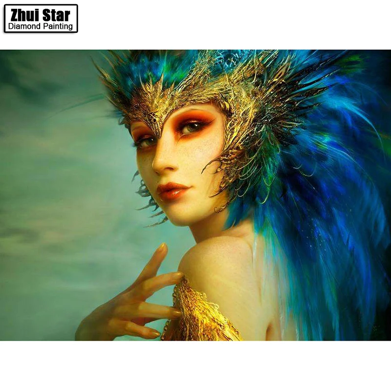 Алмазная вышивка ведьма 5D сделай сам для иглоукалывания Настенная картина