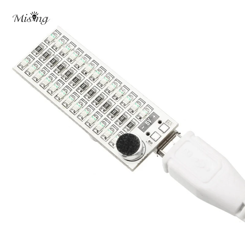 Светодиодный USB модуль Mising 1 шт. 2x13 s мини светодиодный музыкальный спектр