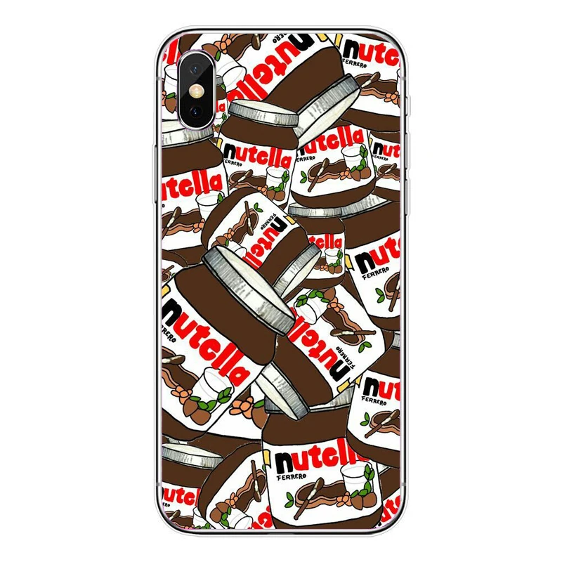 Забавные таблетки для озноб шоколада Nutella чехол TPU мягкие силиконовые чехлы