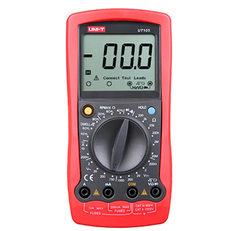 UNI T Цифровой мультиметр UT105 UT107 UT109 AC DC вольтметр тестер Автомобильная