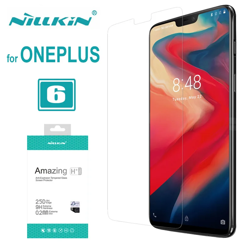 Защитное стекло Nillkin 9H + Pro 2.5D One Plus 6 закаленное для экрана 0 2 мм ультратонкое Oneplus
