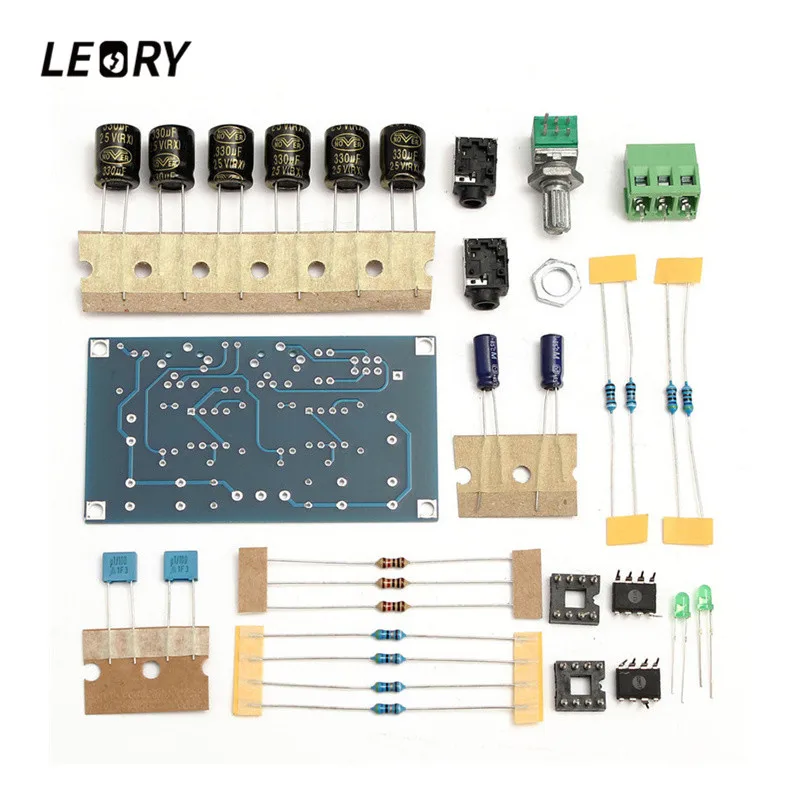 LEORY Стандартный PCB DIY 47 усилитель для наушников комплект 12-18 в аудио стерео