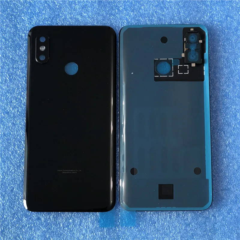 Для 6,2" Xiao mi 8 mi 8 mi 8 Axisinternational 3D стеклянная задняя крышка для батареи чехол+ Серебристая Рамка для камеры для mi 8 задний корпус