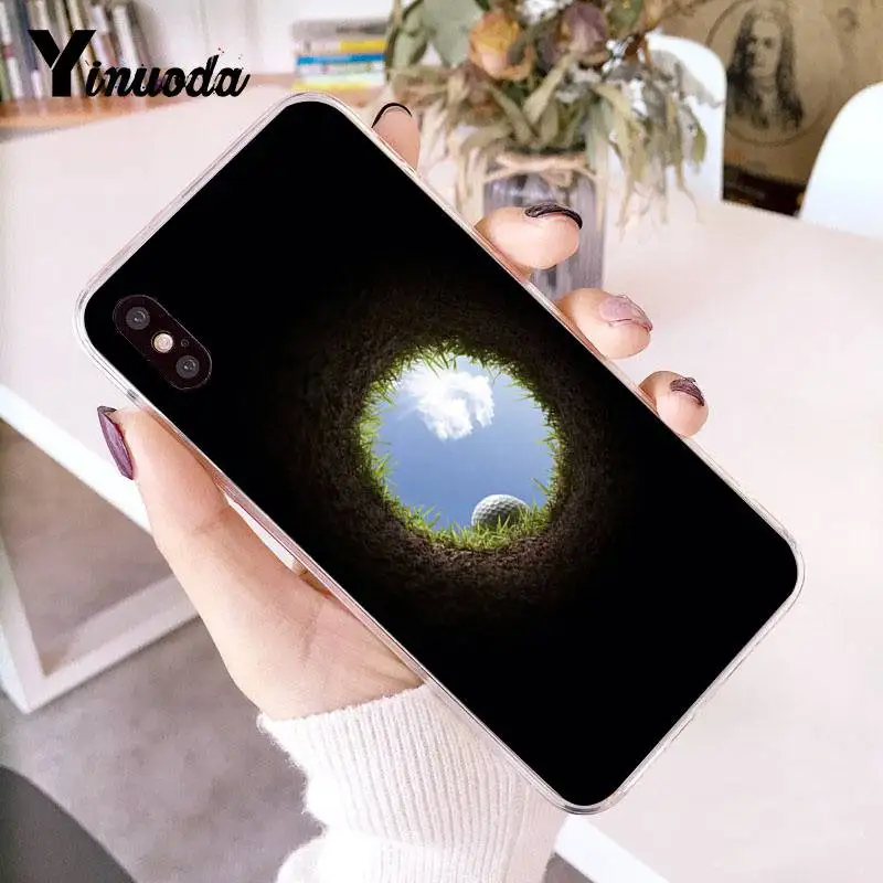 Чехол Yinuoda для iPhone 7 6 X спортивный чехол гольфа Прозрачный телефона 8 6S Plus 5 5S SE XR XS