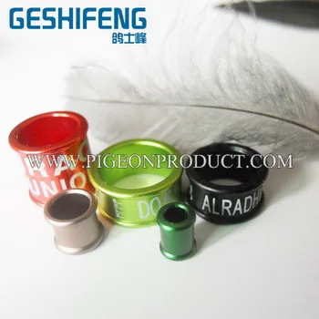 12 мм 16 алюминиевое кольцо для курицы и голубя группа плавников попугая|rings for