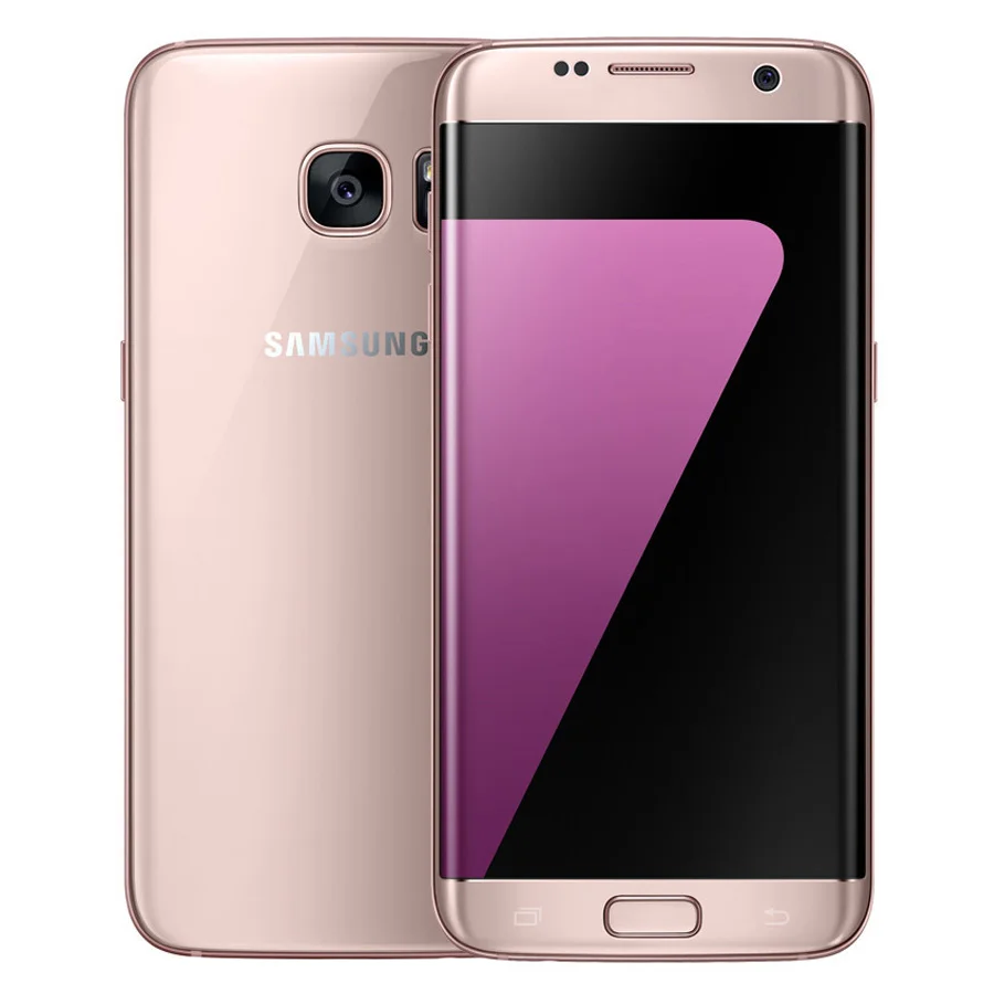 Samsung Galaxy S7 Edge 5,5 ''4 Гб ОЗУ 32 Гб ПЗУ водонепроницаемый смартфон One SIM четырехъядерный NFC 12MP 4G LTE 3600 мАч мобильный телефон - Цвет: Pink
