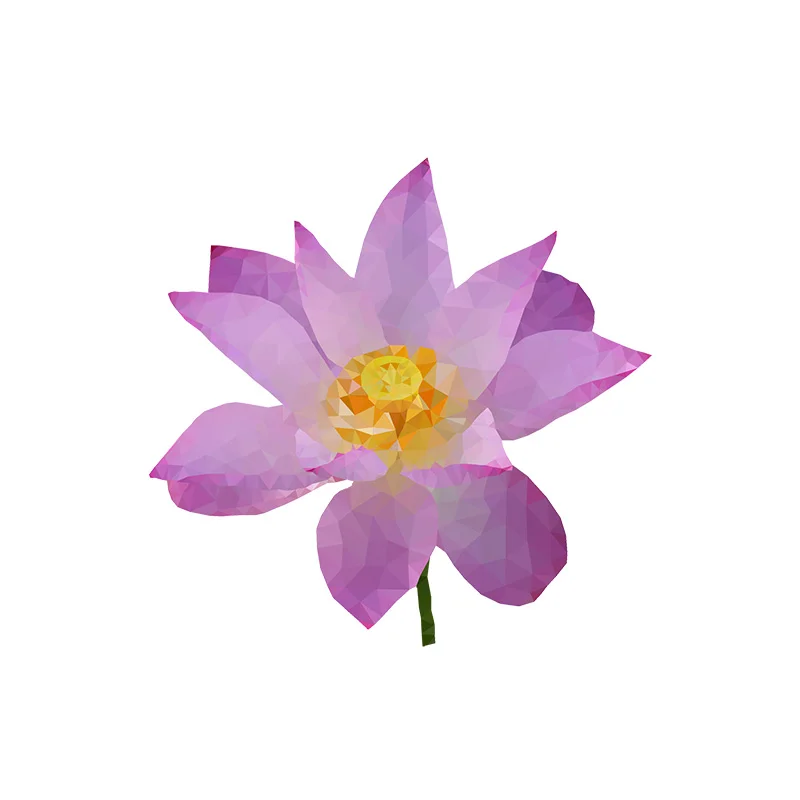 YOJA 22 2*21 5 см Lowpoly Lotus креативные туалетные наклейки на сиденья для ванной комнаты