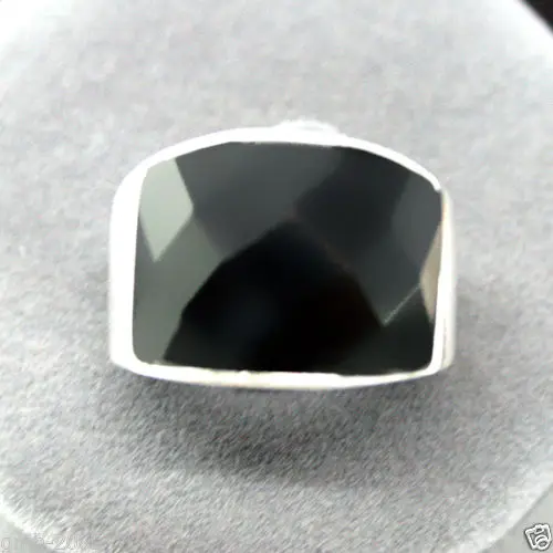 Горячая Распродажа новый стиль&gt Винтажное кольцо с натуральным граненым Черным