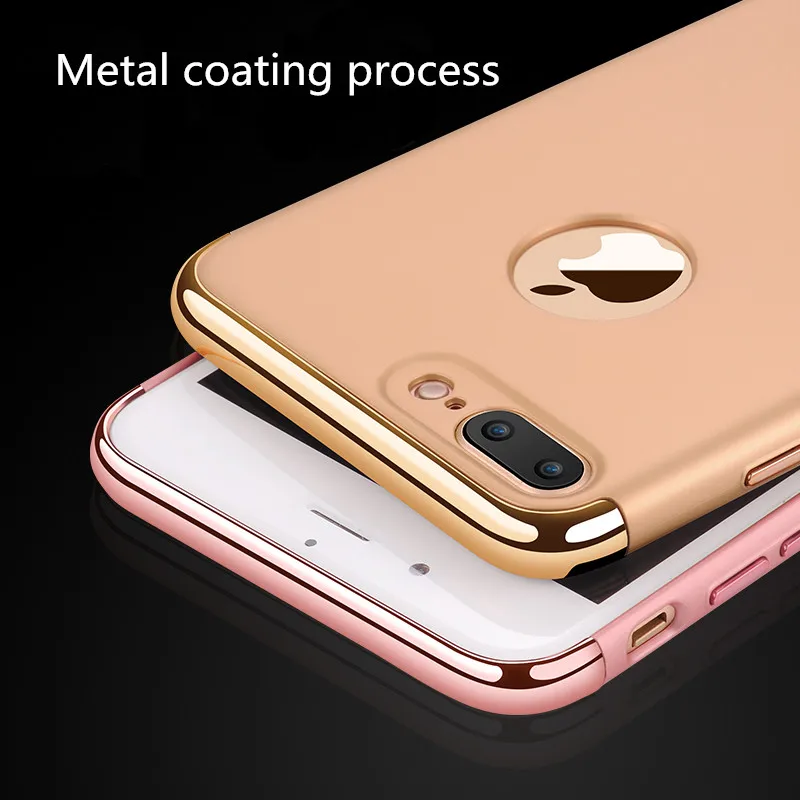 Чехол для iphone 6 7 8 plus x xs xr max чехол 3 в 1 противоударный телефона роскошный с