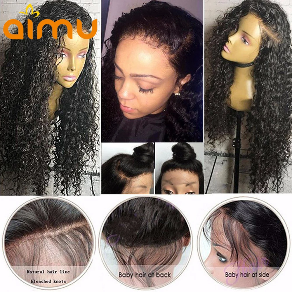 Aimu предварительно выщипывают полные кружевные человеческие волосы парики с