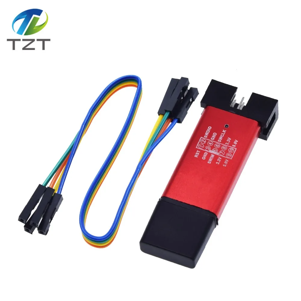 ST LINK Stlink ST-Link V2 Mini STM8 STM32 симулятор скачать программист Программирование с крышкой DuPont кабель ST LINK V2