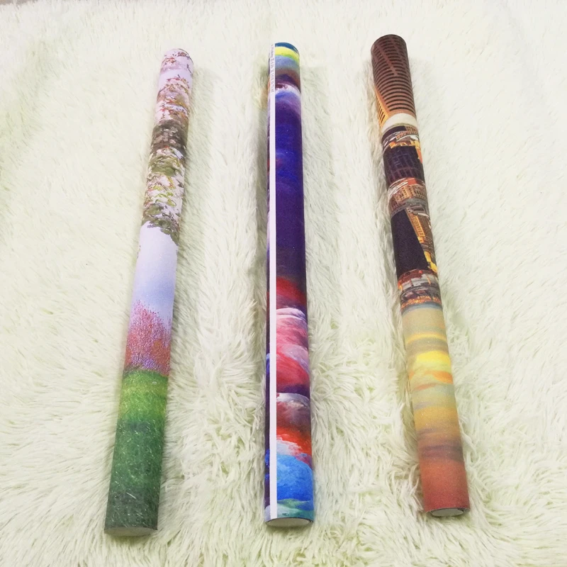 Потолочные обои 3D стерео зеленые листья естественный пейзаж фотообои рулон