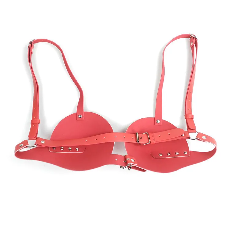 Sexy Costumes Bra Artificial Leather Belt Bondage Sex Toy lingerie sexy hot erotic Black Red Pink | Тематическая одежда и