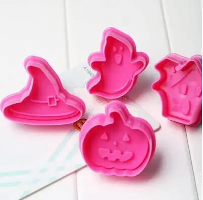 4 шт. Hallowmas узор Пластик выпечки Кухня печенье печенья кондитерских изделий