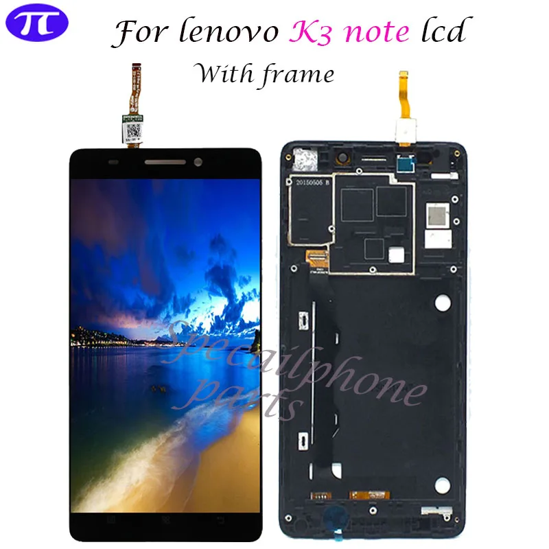 ЖК дисплей 5 дюйма для LENOVO K3 Note цифровой преобразователь сенсорного экрана в