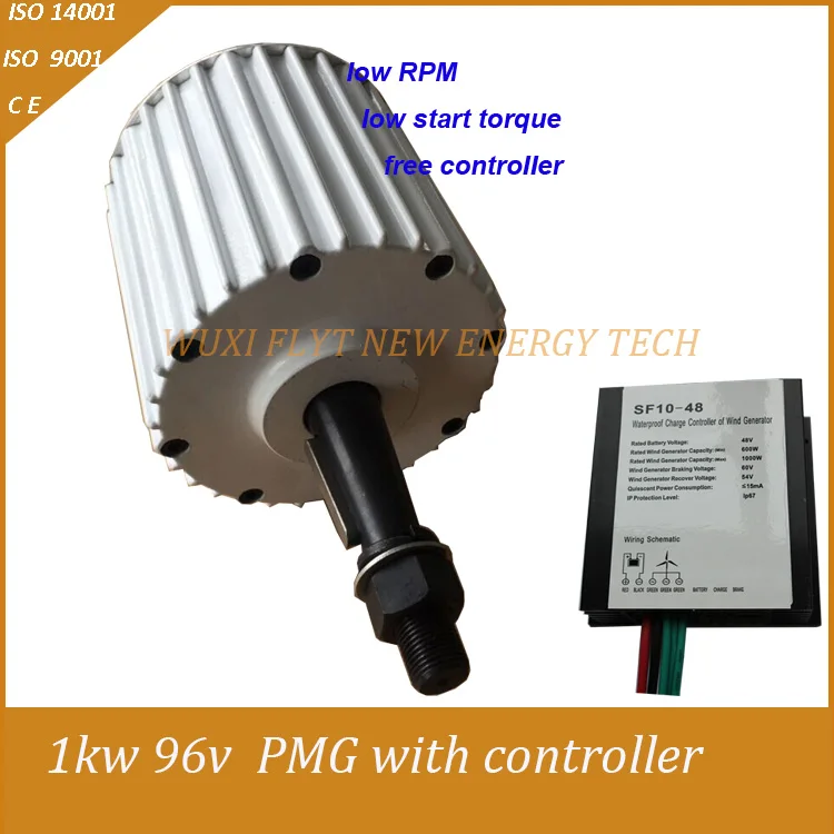 

1000W low RPM generator 96Vdc