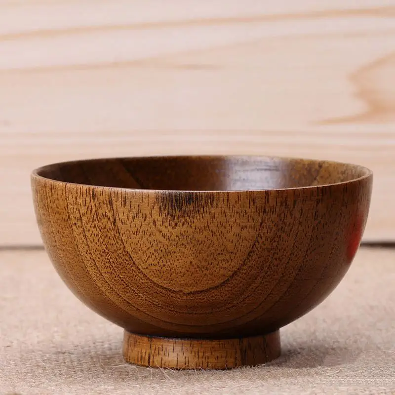 Новые деревянные чаши деревянная суповая чаша контейнер для здорового питания