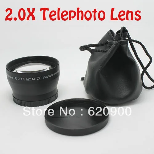 100% ГАРАНТИЯ 55 ММ 0.45X ШИРОКОУГОЛЬНЫЙ + 2.0X Телеобъектив UV Фильтр для Nikon canon sony pentax