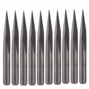 10 шт 15 градусов карбида Сталь фрезерный станок инструмент пирамидальные гравировальные насадки нефрита Медь 0,2 мм