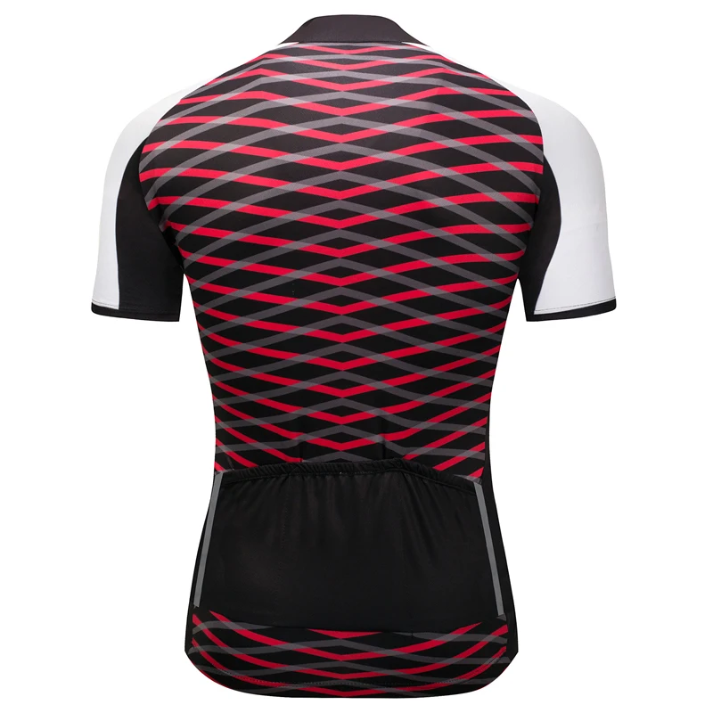 2020 New Men's Jersey Breathable Bicycle Cycle Clothes Wear Quick Dry Cycling Jerseys Stripe pattern Sportswear Shirt Tops | Спорт и