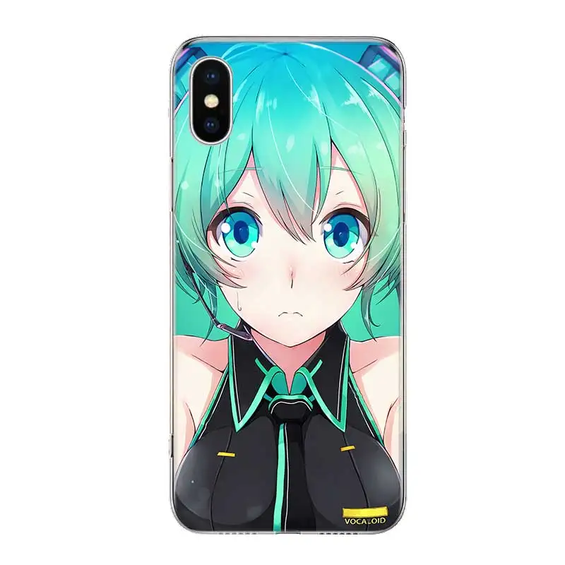 Anime Girl Hatsune Miku Fundas Silicone Phone Back Case For Apple iPhone 6 6S 7 8 Plus X 10 XS MAX XR 5 5S SE Heart Cover |